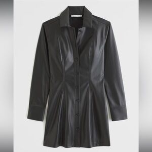 NWOT Abercrombie & Fitch Vegan Leather Mini Dress